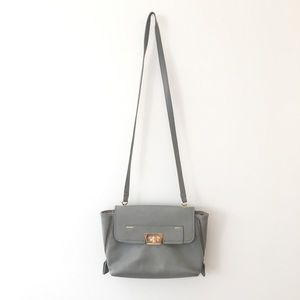Danielle Nicole Shoulder Bag Grey Blue Sea  Gold